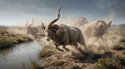 The Ram with Two Horns