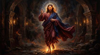 The Son of God with Eyes Like Fire and Feet Like Bronze