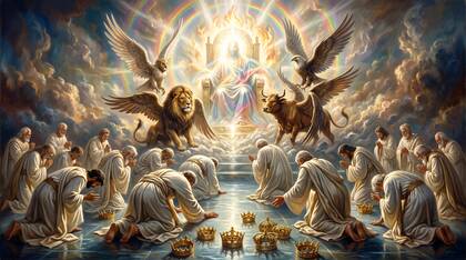 The Elders Cast Their Crowns Before the Throne